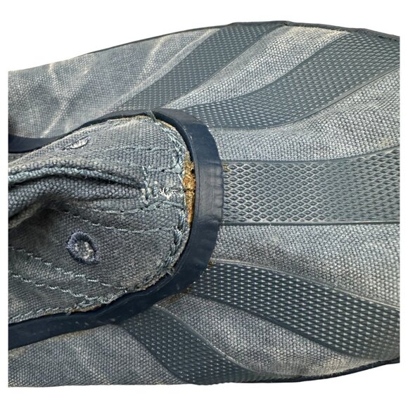 Womens Sorel Denim Shoes Size 9.5 Handcrafted Plimsoll Blue Sunburst Slip On - Picture 7 of 10